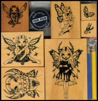Jasmine Becket-Griffith Fairy Rubber Stamps