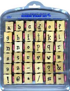 lower case alphabet rubber stamps
