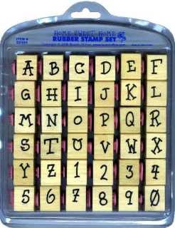upper case alphabet rubber stamps