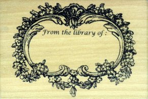 victorian rubber stamp bookplate